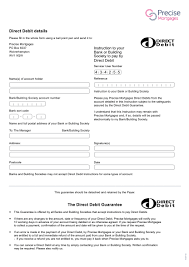 Direct Debit Form, 135 Grm matt finish 